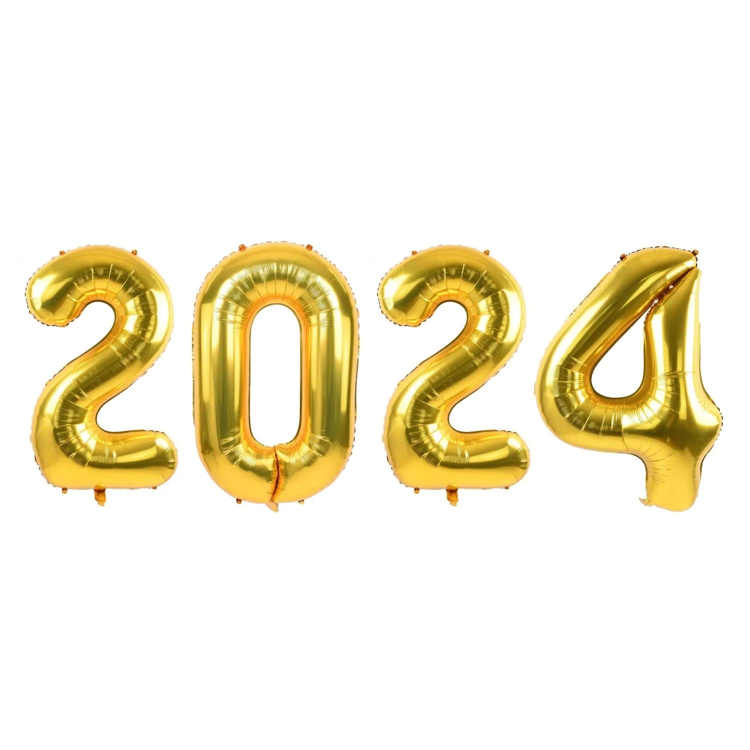 34 In. Gold 2024 New Year's Eve Number Balloons