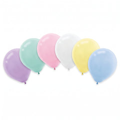 Assorted Pastel Latex Balloons - 12-Inch, 72-Pack