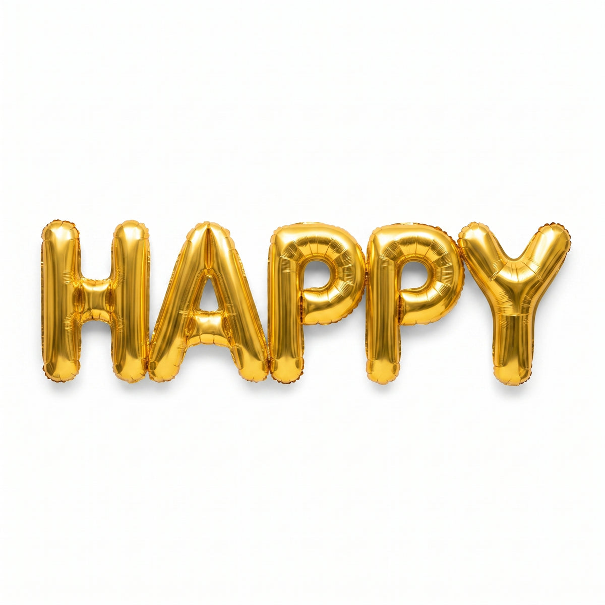 Gold Foil "HAPPY" Air Filled Balloon