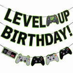 Level Up Birthday Banner Kit with Game Controller Design