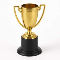 Gold Mini Trophy Party Favors, 8-Pack