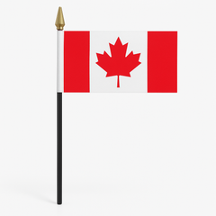 Canada Day Small Fabric Flag - 3" x 6"