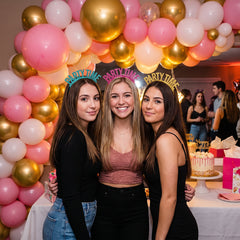 "Party Time" Glitter Headbands - Set of 3