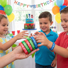 PJ Masks Rubber Bracelets - Catboy, Owlette, & Gekko, 6 Pack
