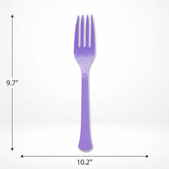 Heavy Duty Purple Plastic Forks - 7.5 in. | 50 Pack