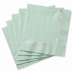 Opalescent Printed Beverage Napkins - 5 in. x 5 in. - Pack of 20