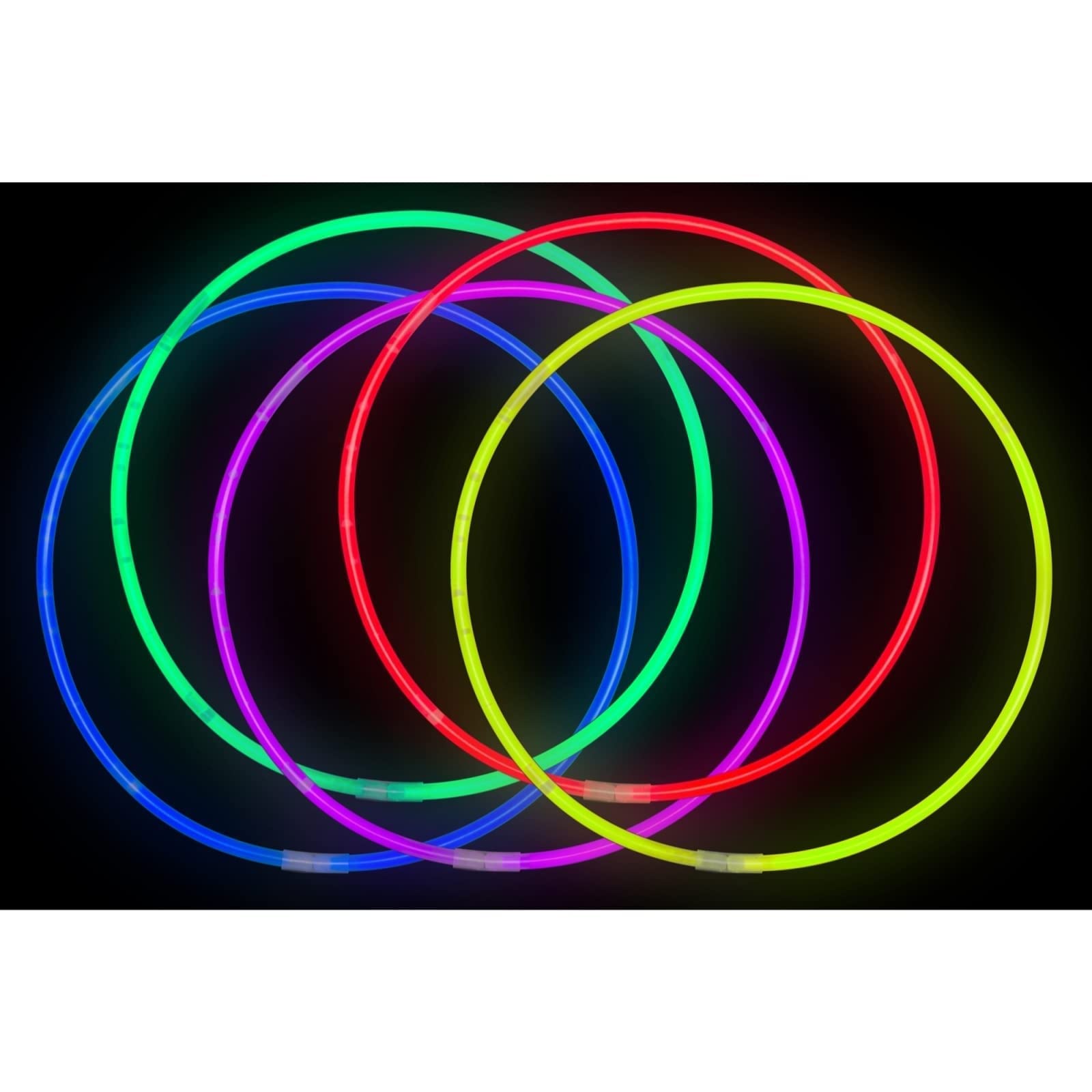 22 inch. Neon Glow Necklaces With Assorted Colors - 300