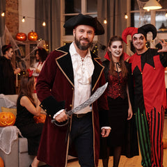 Adult Pirate Captain Jacket Costume - L/XL
