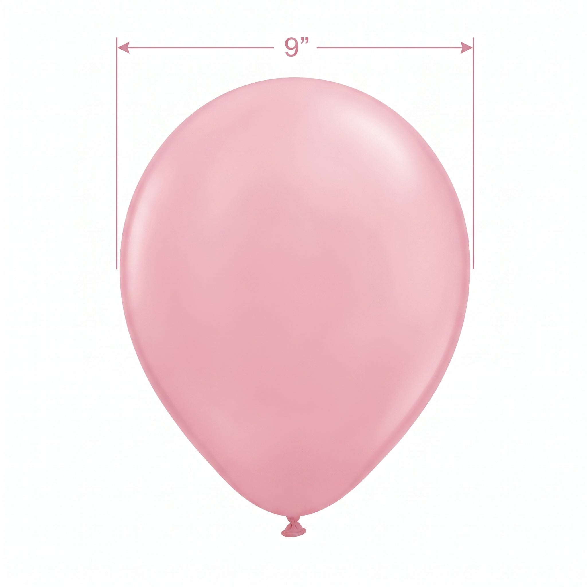 New Pink 9" Latex Balloons - 20 Pack