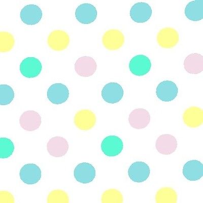 Pastel Polka Dot Plastic Table Cover | Case of 48