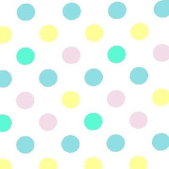 Pastel Polka Dot Plastic Table Covers | 6 Pack