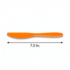 Orange Plastic Knives - 7.5 In. | 20 Count