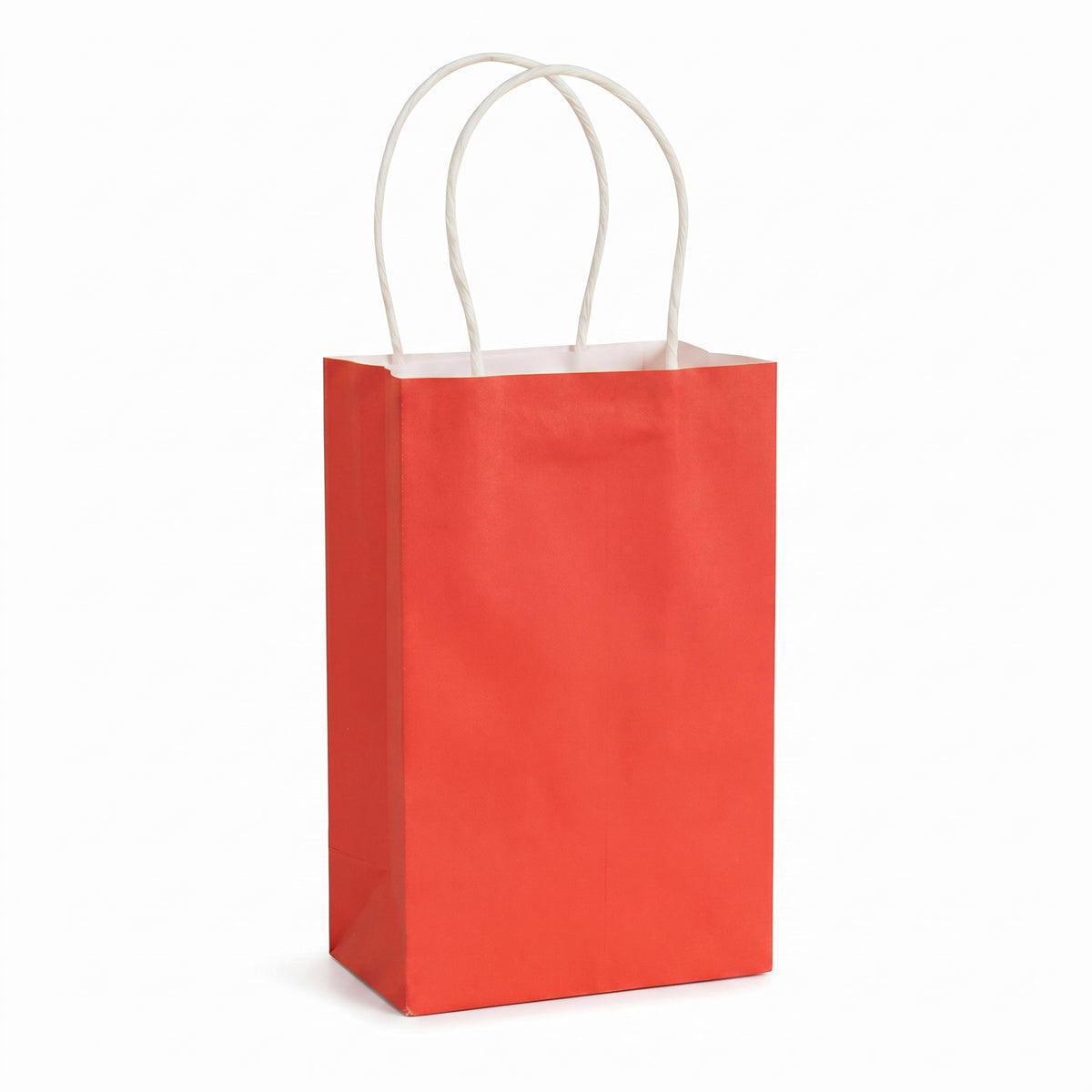 Vibrant Red Kraft Gift Bag