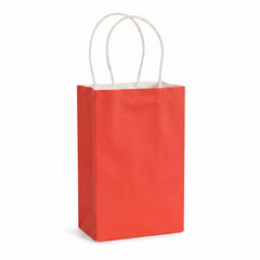 Vibrant Red Kraft Gift Bag