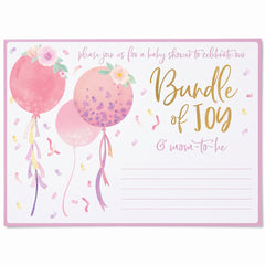 "It's a Girl" Deluxe Baby Shower Invitation