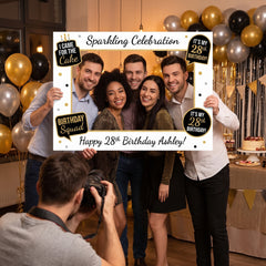 Sparkling Celebration DIY Customizable Photo Frame Kit for Birthday Parties