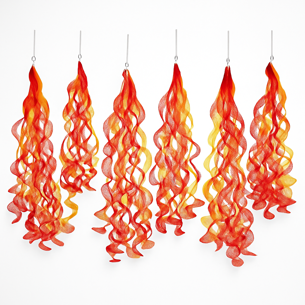 First Responders Fire-Themed Hanging Decorations for Kids Birthday Parties