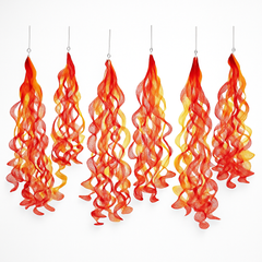 First Responders Fire-Themed Hanging Decorations for Kids Birthday Parties