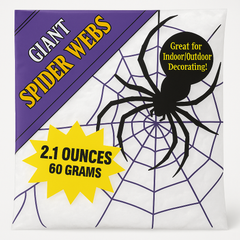 Spooky White Spider Web Decoration (2.1 oz)