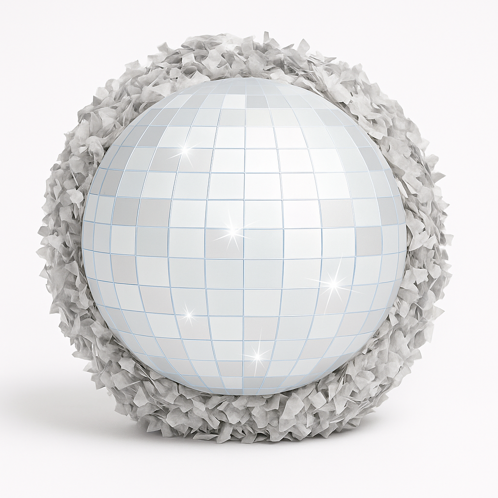 Mini Disco Ball Pinata Decoration