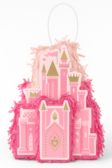 Mini Disney Princess Castle Pinata Decoration ‚Äì Pink & Gold