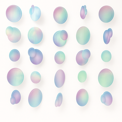 Iridescent Spa Party Hanging Decorations