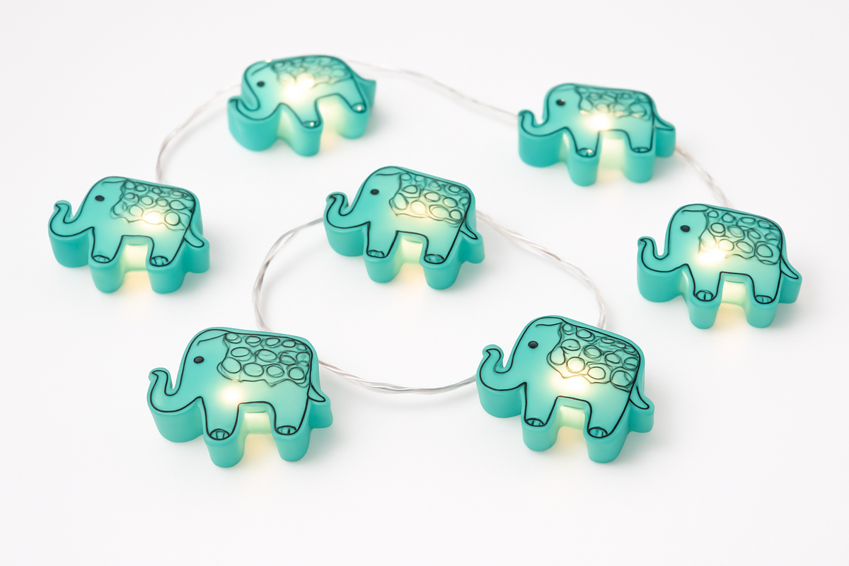 Enchanting Elephant LED String Lights for Diwali Decor