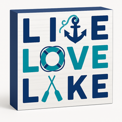 Lake-Themed Standing MDF Plaque