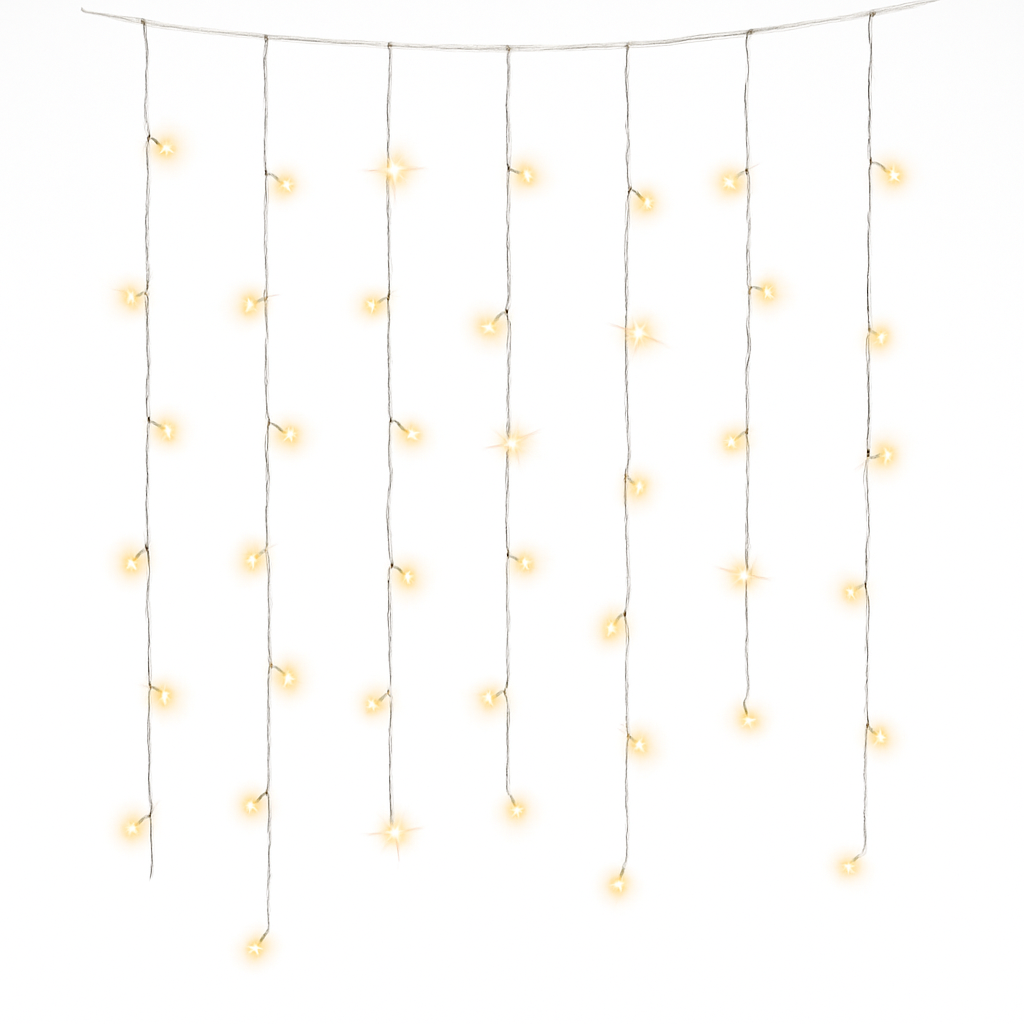 Cascading LED String Light Curtain for Indoor/Outdoor D√©cor