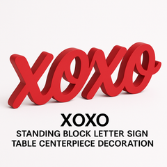 Romantic "XOXO" MDF Sign for Valentine's Day D√©cor