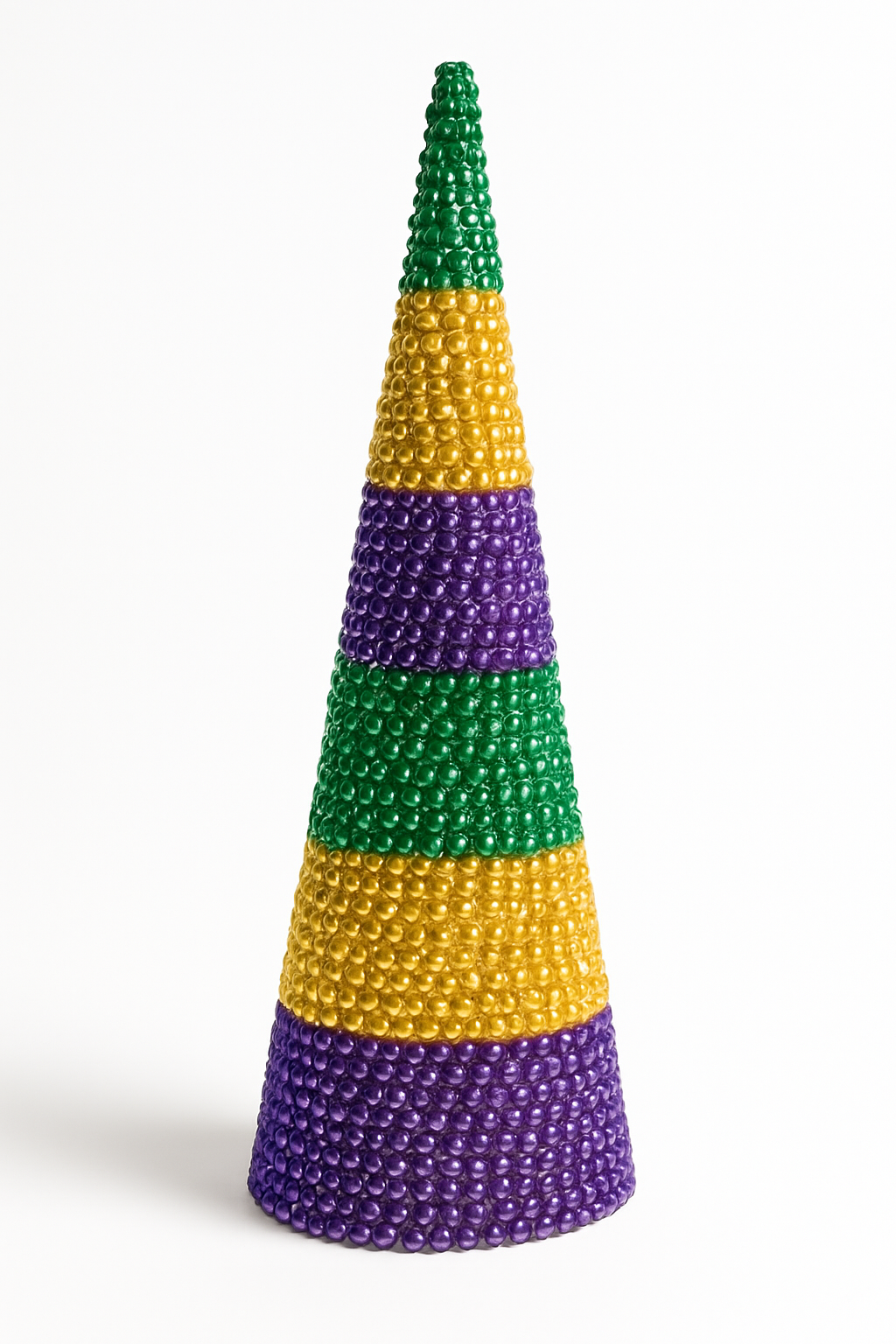 Mardi Gras Beaded Tree - Masquerade Tabletop Decoration