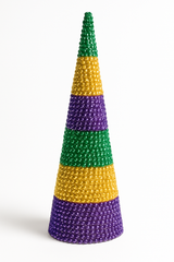 Mardi Gras Beaded Tree - Masquerade Tabletop Decoration