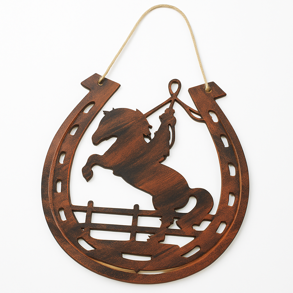 Western Horseshoe MDF Hanging Decoration