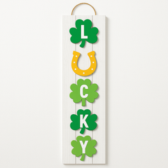 Lucky Shamrock Hanging St. Patrick's Day Sign