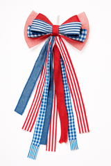 Patriotic Fabric Bow Wall D√©cor