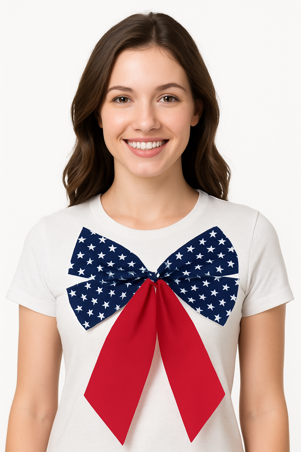 Patriotic Stars and Stripes Decorative Bow