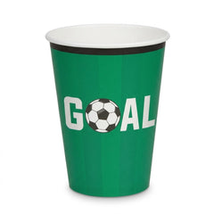 Soccer "Goal" Paper Cups, 12oz, 20 Pack