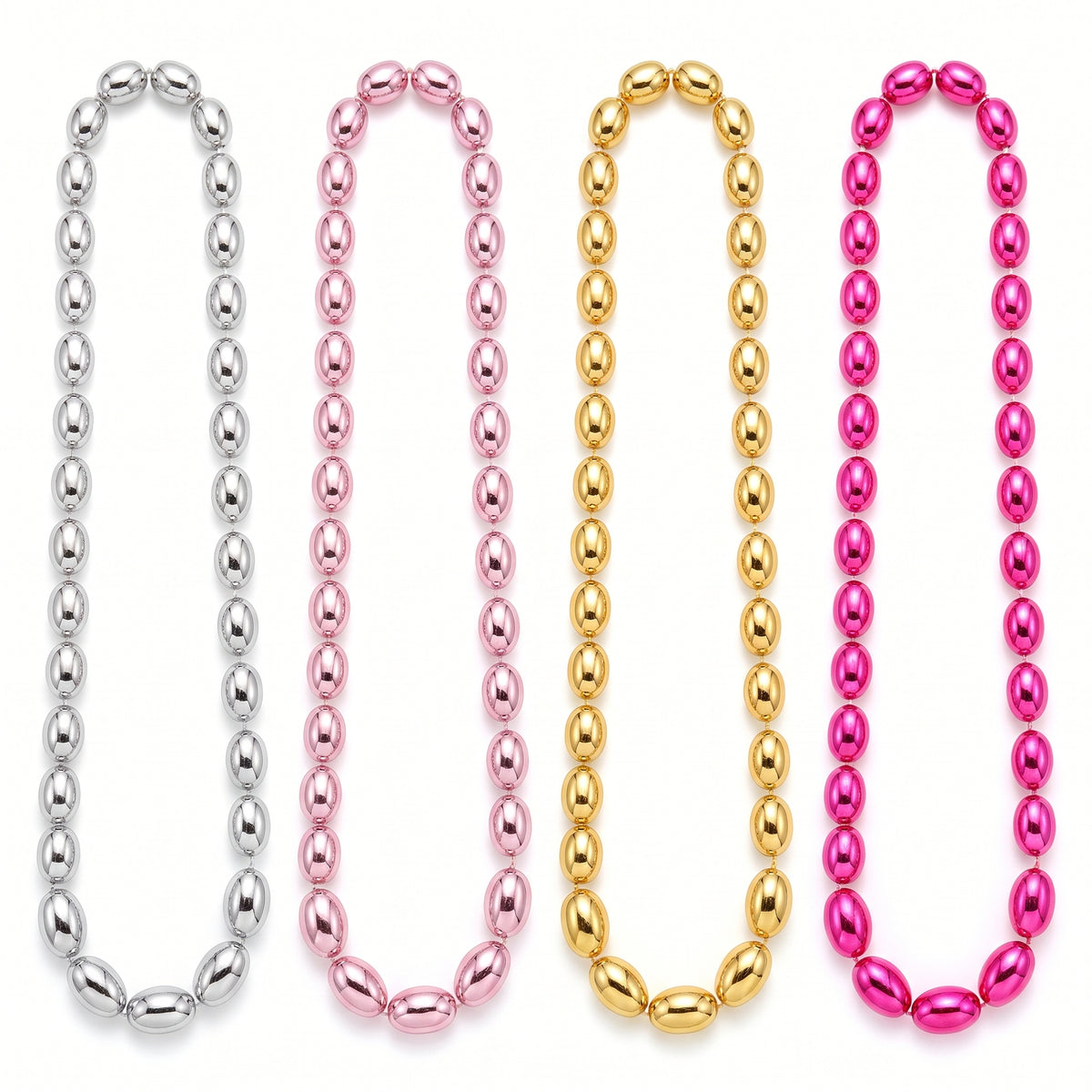 Team Bride Bachelorette Bead Necklaces - 24 Pack