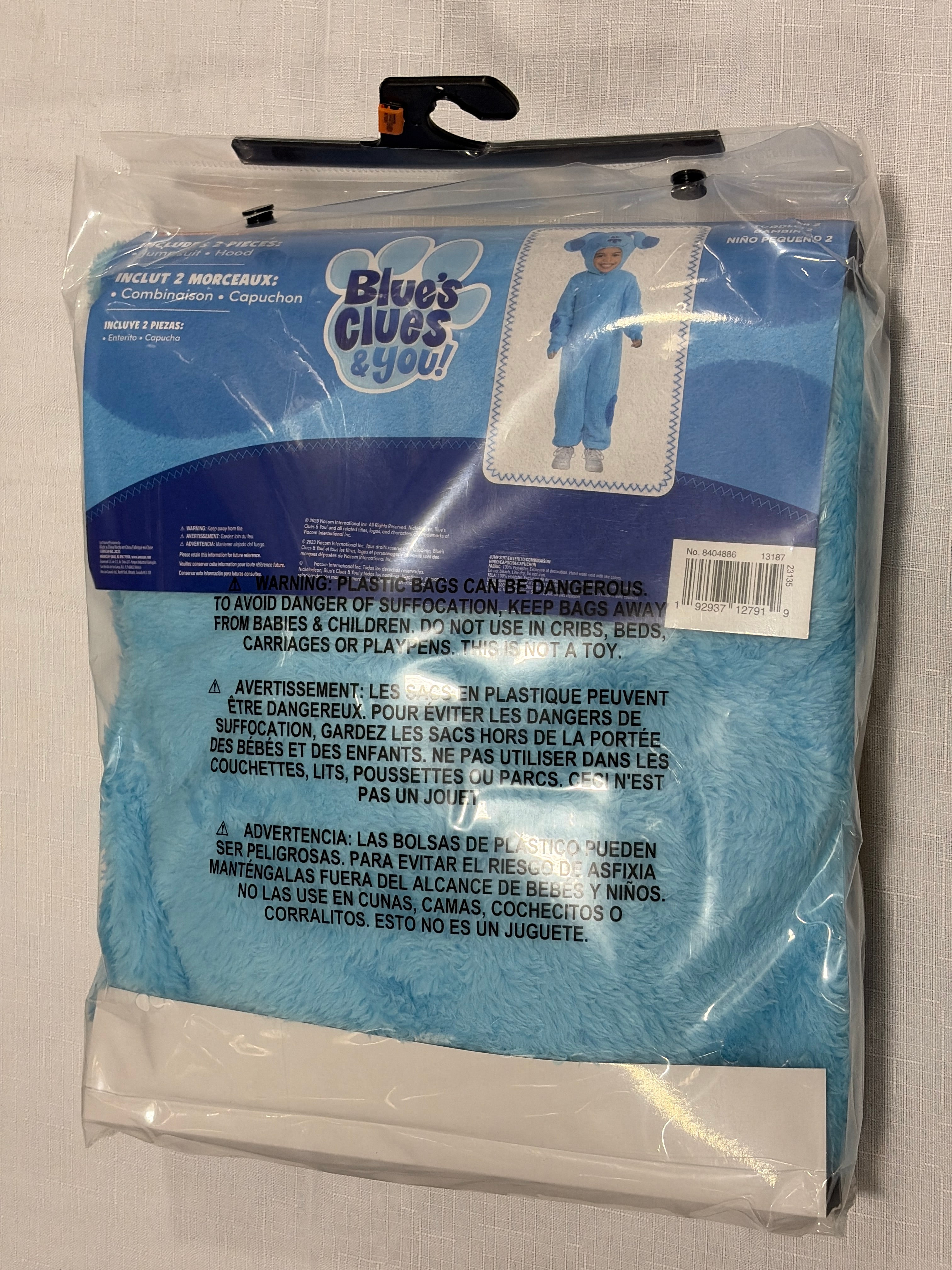 Toddler Blue's Clues & You: Blue Jumpsuit Halloween Costume