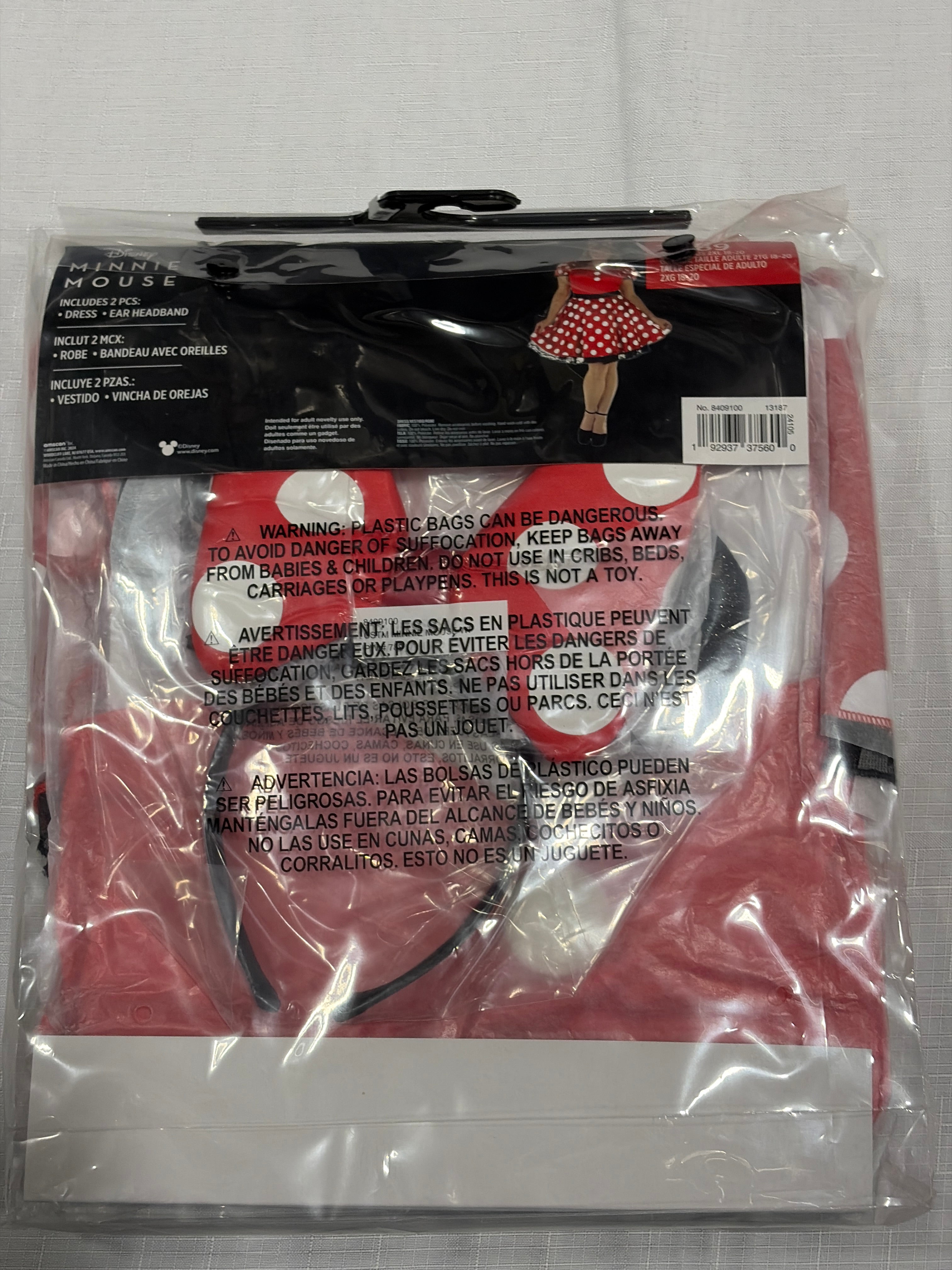 Disney Minnie Mouse Classic Women's Halloween Costume