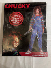 Universal Child's Play Chucky Halloween Costume, Blue Outfit with Shirt & Blue Overalls, Kids, Assorted Sizes