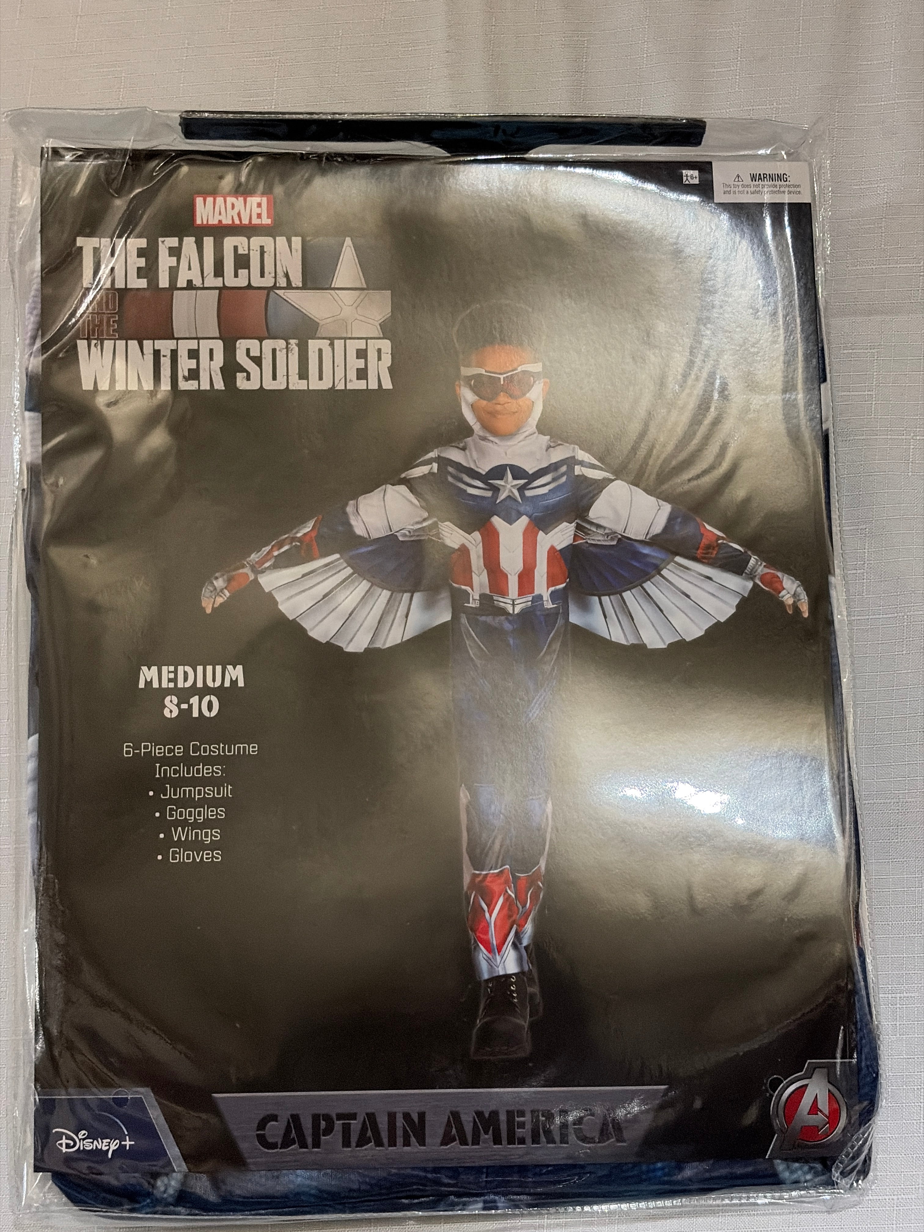Marvel Falcon and Winter Soldier Sam Wilson Kids Costume with Wings & Mask