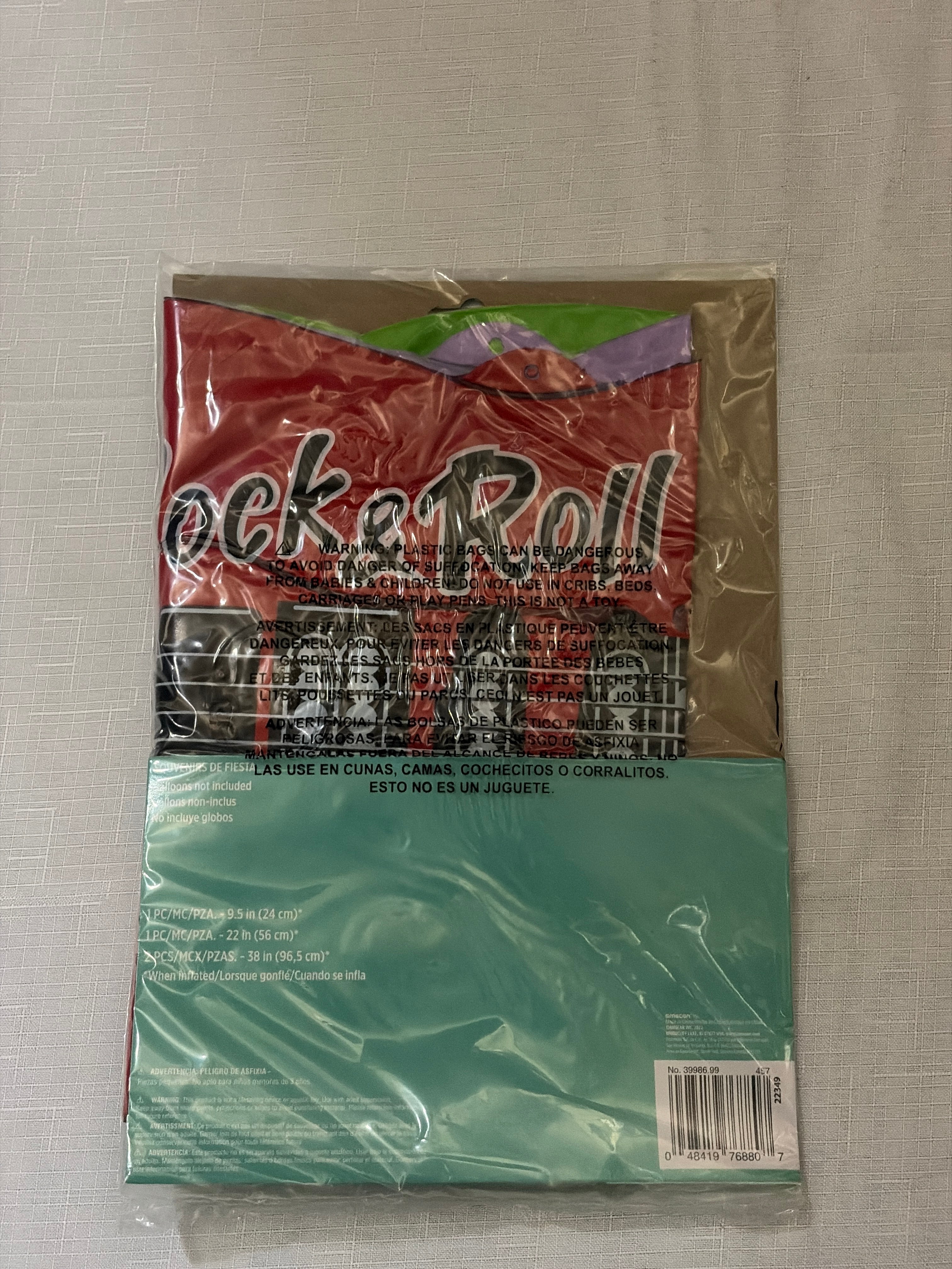 80's Inflatable Rock Band Instrument Set - 4 Pack