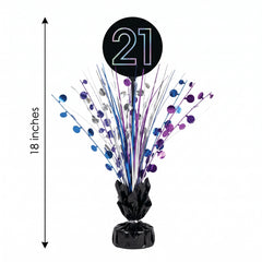 "Finally 21" Birthday Centerpiece Spray