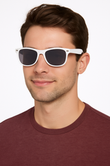 Classic White UV400 Sunglasses ‚Äì Everyday Costume Accessory