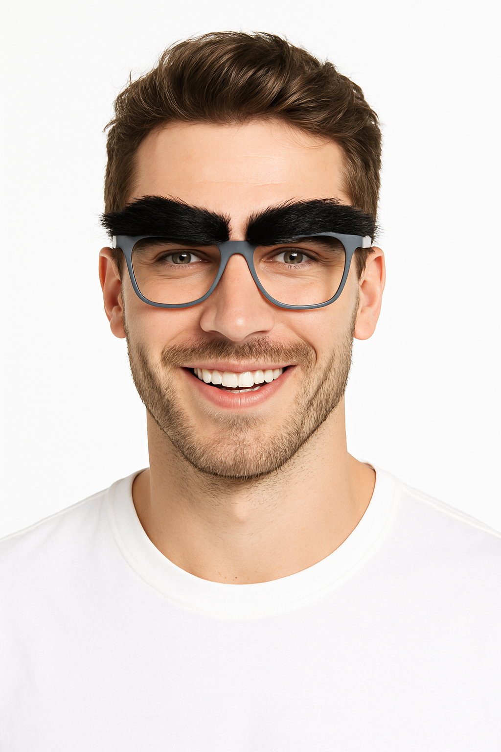 Comedic Bushy Eyebrow Glasses for Costume Fun