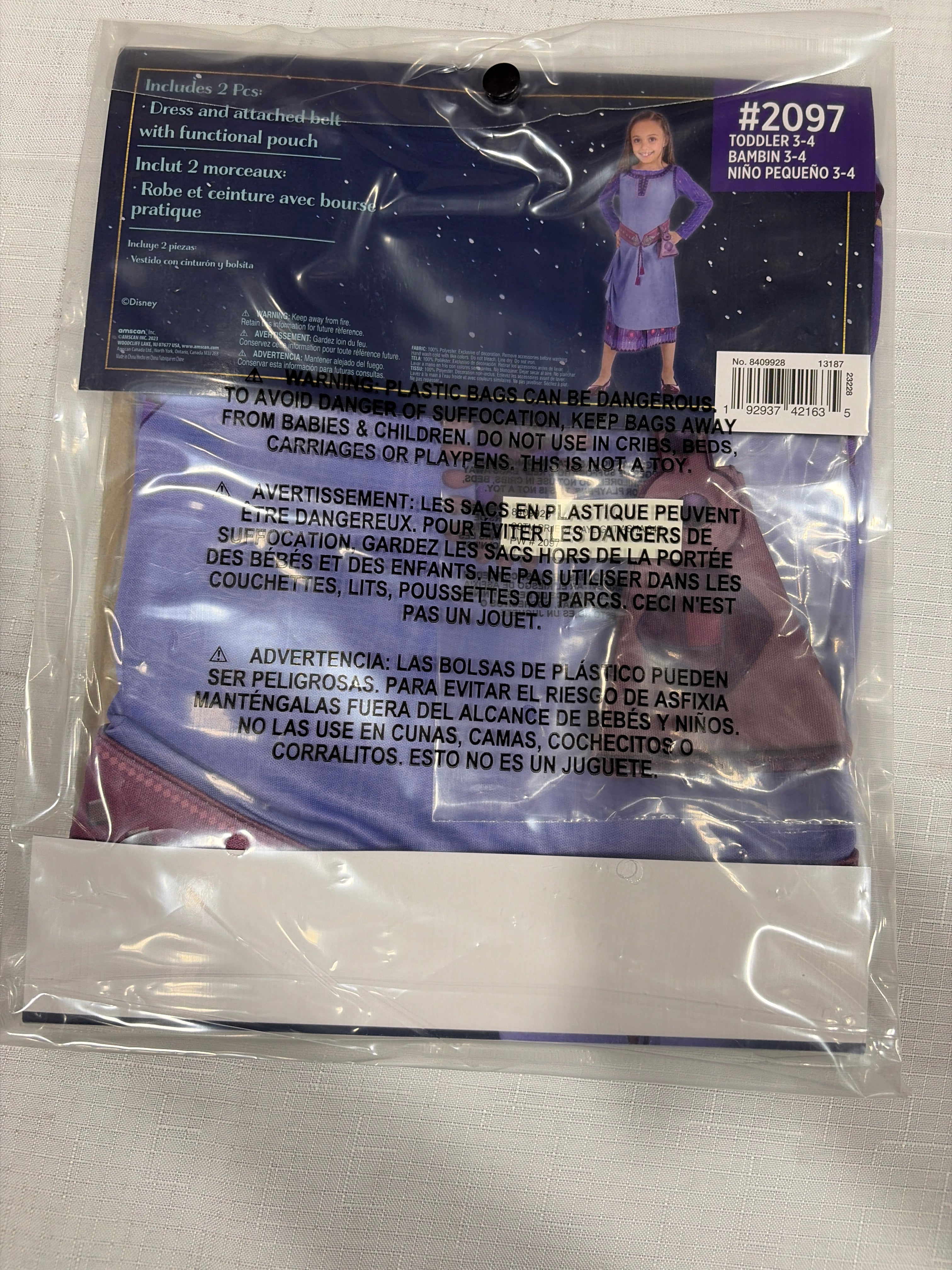 Disney Project Daylight Asha Costume for Girls