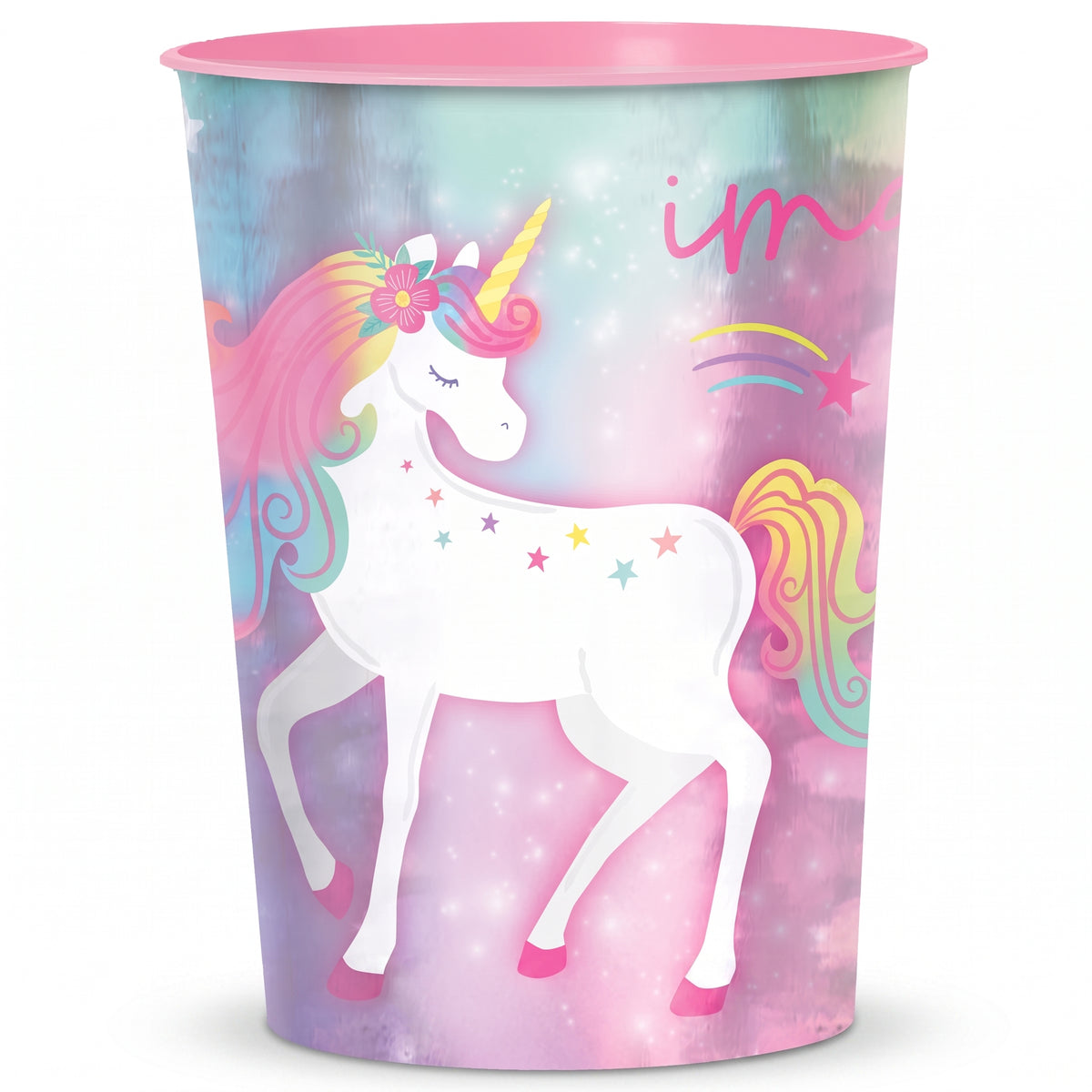 Enchanted Unicorn Plastic Favor Cup, 16 oz, Reusable Party Accessory