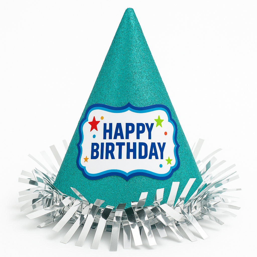 Sparkling Mini Glitter Birthday Cone Hat