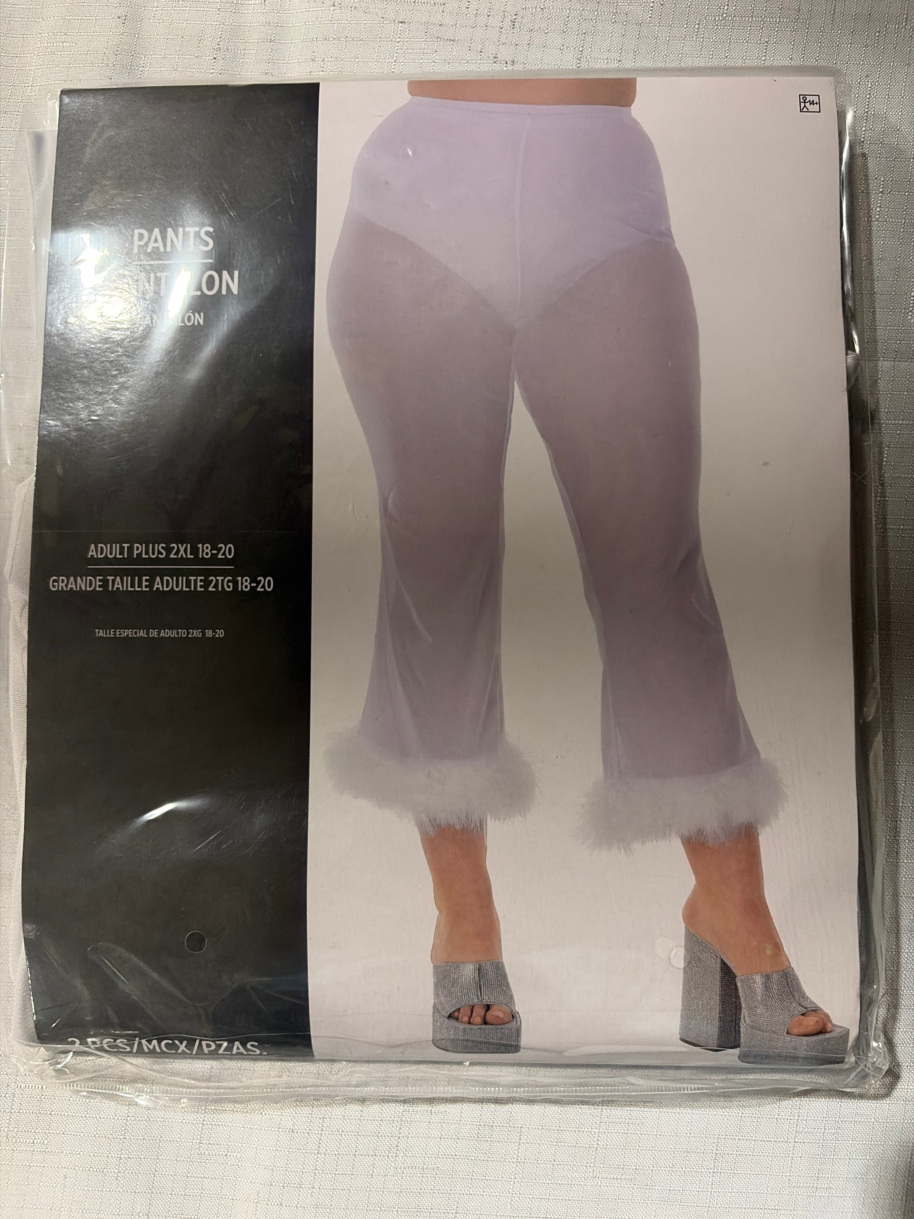 Ethereal Angel Sheer Halloween Pants - Adult 2XL (18-20)